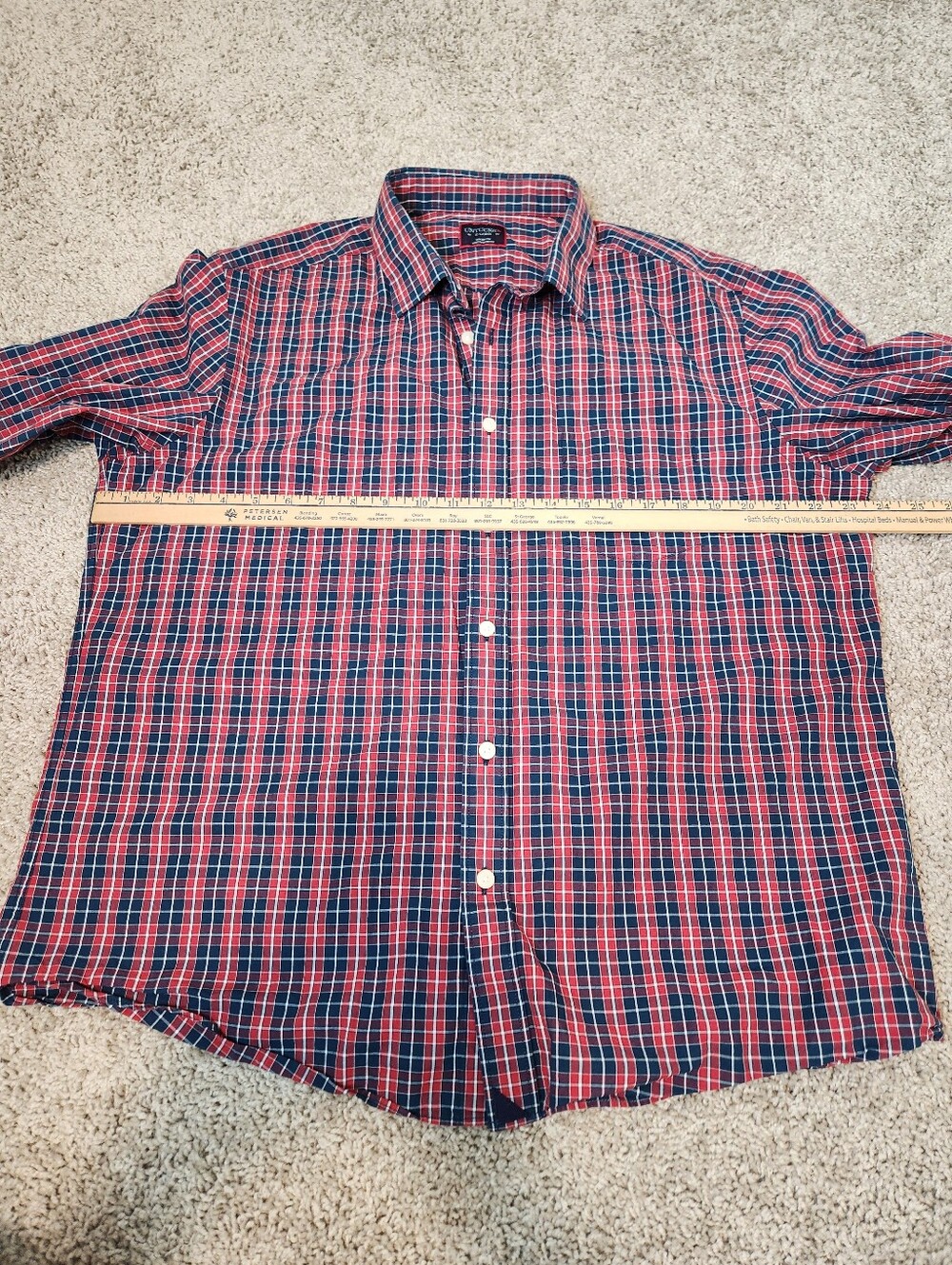 UNTUCKit Mens Long Sleeve Plaid Button Up Top Size XL - Picture 5 of 6